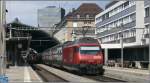 Auf Gleis 1 im St.Galler Hauptbahnhof steht IC732 nach Gen�ve ...