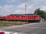 BR 232 308-7 f�hrt am 25.07.06 mit einem Schotterzug von ...