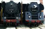 44 1093 und 01 531-1 im BW Arnstadt. (Museumstage, Ostern ...