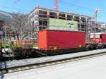 RhB - Güterwagen Typ Sbk-v 7707 im Bahnhof Chur am ... RhB - Güterwagen Typ Sbk-v 7707 im Bahnhof Chur am ...