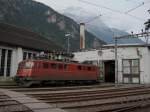 Die Ae 6/6 11424 am 02.07.2009 abgestellt in Erstfeld und ...