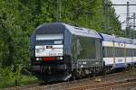 NOB mit einer schwarzen ER 20-014 am 30.05.2009 Richtung Westerland. ...