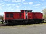 BR 298 Gerade ist BR 298 079-5 aus dem haldenslebener Stadhafen (UHH) wieder in den G�terbahnhof Haldensleben zur�ckgekehrt. (23.04.08)