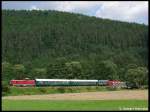 BR T466 T466.0288 und T466.0254 mit 14916 bei Nedvedice nach Zdar nad Sazavou am 05.07.2009