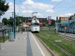 VBL-GT6 2152 fahrschult am 06.07.09 in Mannheim am Uni-Klinikum vorbei. ...