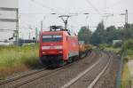 152 028 (DB Cargo) mit einem gem.GZ am 1.7.2009 durch ...