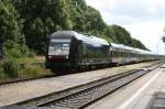 MRCE-Dispolok ER20-014 mit einem Reisezug der NOB unterwegs nach Westerland ...