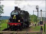 Die 1289 der ZLSM beim Umsetzen im Bahnhof Schin op ...