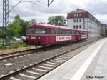 AKN Schienenbus in Schwerin Hbf abgestellt am 27.06.09  ...