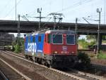 Re 421 397-1 rollt am 6.07.09 als Lz aus Hamburg-Altona ...