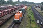 Locon 212 hing am Ende eines Containerzuges der am 11.07.2009 ...