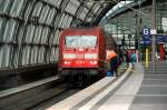 Auch 101 020 bekommt am 11.07.09 erst einmal die obligatorische ...