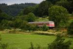 614 005 f�hrt als RB 35708, Neuhaus (Pegnitz) - N�rnberg, ...
