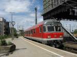 Steuerwagen, Karlsruher Bauart, vor der RB 48 f�hrt am
13. Juli ...