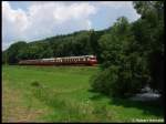 br-854 854.021 + 027 mit 14911 nach Tisnov am 04.07.2009