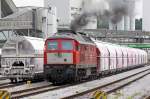 BR 232 mit Zugen Die 232 241-0 beim anlassen im Rheinkalk Werk W�lfrath, am 14,07,09