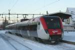 XTåget X52 9047 steht abfahrbereit in Richtung Süden.
Sundsvall C,23.12.2008. ... XTåget X52 9047 steht abfahrbereit in Richtung Süden.
Sundsvall C,23.12.2008. ...