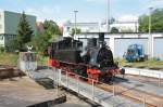 BR 91 91 134 auf der Schweriner Drehscheibe. 12.07.2009