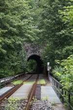 Blick auf den Tunnel (warscheinlich der k�rzeste Sachsens) zwischen dem ...