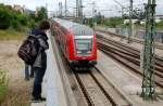 An der Einfahrt des Berliner Hbf(tief) wurde erstmal der RE ...