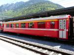 RhB - Personenwagen 1 Kl. A 1264 im Bahnhof von ...