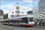 Be 4/8 35 der TB am Marktplatz in St.Gallen. (09.07.2009) ...