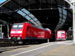 146 012-0 und im Hintergrund 111 159-0 im Aachener Hbf ...
