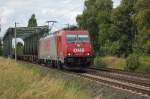 186 133-5 OHE am 15.07.2009 kurz nach Überquerung des Mittellandkanals ... 186 133-5 OHE am 15.07.2009 kurz nach Überquerung des Mittellandkanals ...