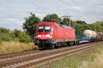182 015-8 Taurus am 15.07.2009 kurz vor �berquerung des Mittellandkanals ...