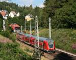 IRE 4720 (Konstanz-Offenburg) mit Schublok 146 233-2 Donaueschingen am ehemaligen ...