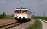 sweg-sudwestdeutsche-verkehrs-ag Am 15. April 2009 hat der MAN VT 26 der SWEG Waibstadt als SWE 70776 von H�ffenhardt nach Neckarbischofsheim Nordbahnhof vor wenigen Minuten den Startbahnhof verlassen und strebt nun seinem n�chsten Halt in Siegelsbach entgegen.