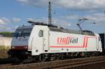 Jana , die weisse Alternative: 185 580-8 Crossrail kurz vor Auerbach ...