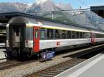 Personenwagen SBB - Personenwagen 1 Kl. Apm 61 85 10-90 204-1 im Bahnhof von Sargans am 07.05.2009