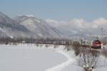 auslandische-zuge 182 008-3 mit G�terzug bei Langkampfen.19.02.2009