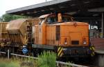 Lok 3 der WFL rangiert am 11.07.09 im Bahnhof Berlin ...