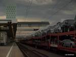 Weltuntergangsstimmung herrschte am 6.07.09 in Hamburg-Altona bei der Autoverladung des ...