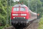 Endlich wieder 218 217-8 mit dem RE12 von K�ln Messe/Deutz ...