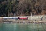 Re 4/4 mit Sonderzug zwischen Kufstein und Kiefersferden.13.01.2009  ...
