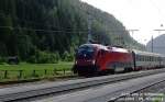 1116-206 durchmi�t mit ihrem Eurocity Sch�nwies auf dem Wege nach ...