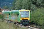 RB von Deggendorf Hbf nach Plattling am 19.07.2009 kurz nach ...