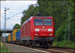 145 061 mit einem Gz nach Aachen-West an Km 26.0 ...