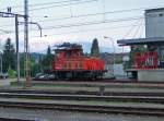 SBB-Cargo: Das Elektro-Rangiertier vom G�terbahnhof Langenthal stellte am 16.7.09 der ...
