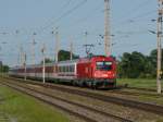 Die 1216 240-2 f�hrt ...  Martin Langer 20.07.2009
