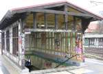 Hp Dallgow-D�beritz, Tunnelabgang am 8.4.2005. Unmittelbar rechts daneben verl�uft die ...