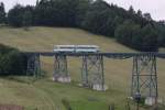 Am ersten Fahrtag des 3. Fahrtenwochenendes der Erzgebirgischen Aussichtsbahn (EAB) ...