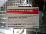 Seit heute (20.07.2009) steht in Berlin auf der Stadtbahn die ...