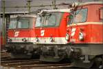 br-1042 E-Loks 1142 632,1044 044 und 1042 007 stehen am Stern in Knittelfeld.
12.07.2009