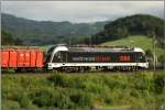 br-1216 1216 025 'World Record' f�hrt mit 54565 von Bruck an der Mur nach Villach.
St.Margarehen bei Knittelfeld 20.07.2009