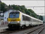 Ein seltener Gast im Bahnhof von Wiltz. Die Loks der ...
