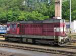 742 406-2 auf Bahnhof Mlad� Boleslav Hlavn� N�dra�� am 13-7-2009. ...